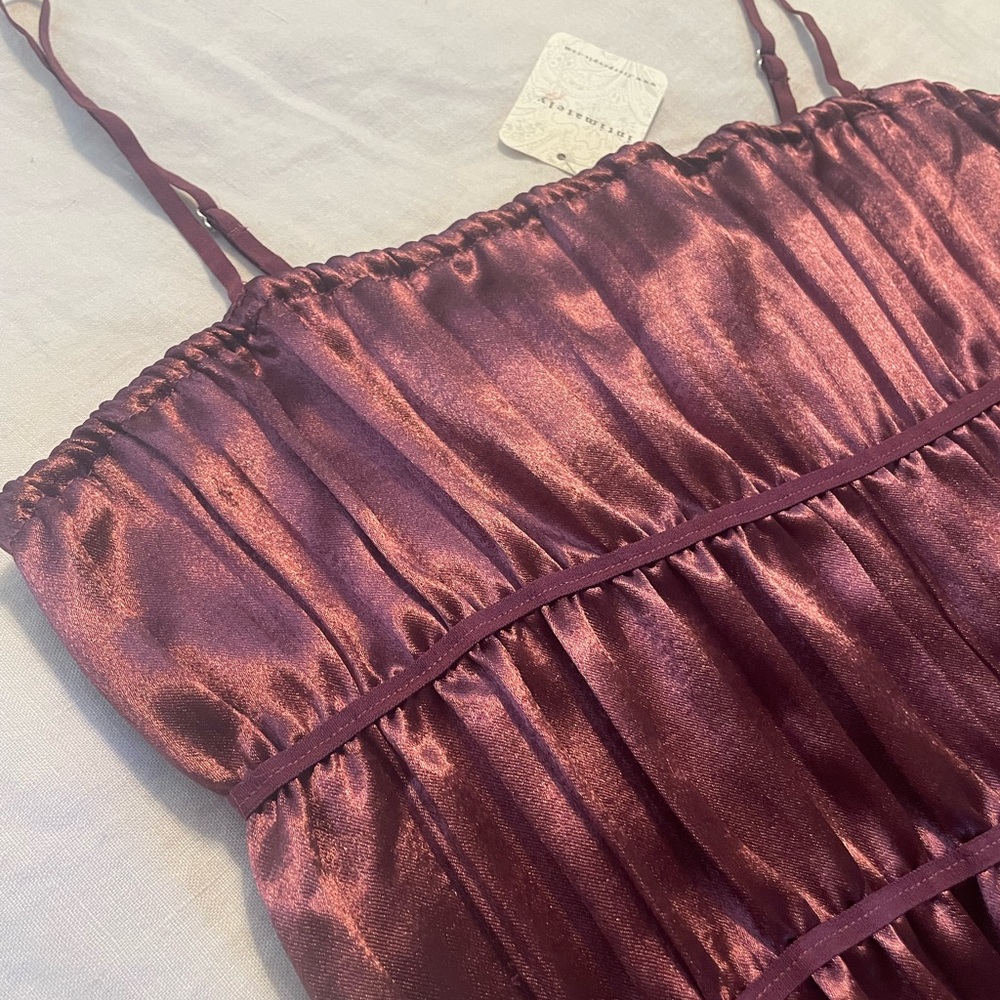 Free People Intimately Silk Ruffled Top - Picture 4 of 4